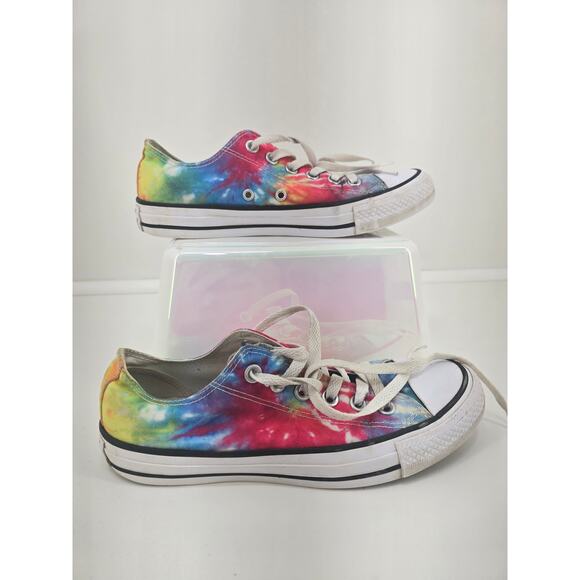 Converse Chuck Taylor All Star Low Sneakers Tie Dye Canvas Unisex 153081C - Picture 1 of 8